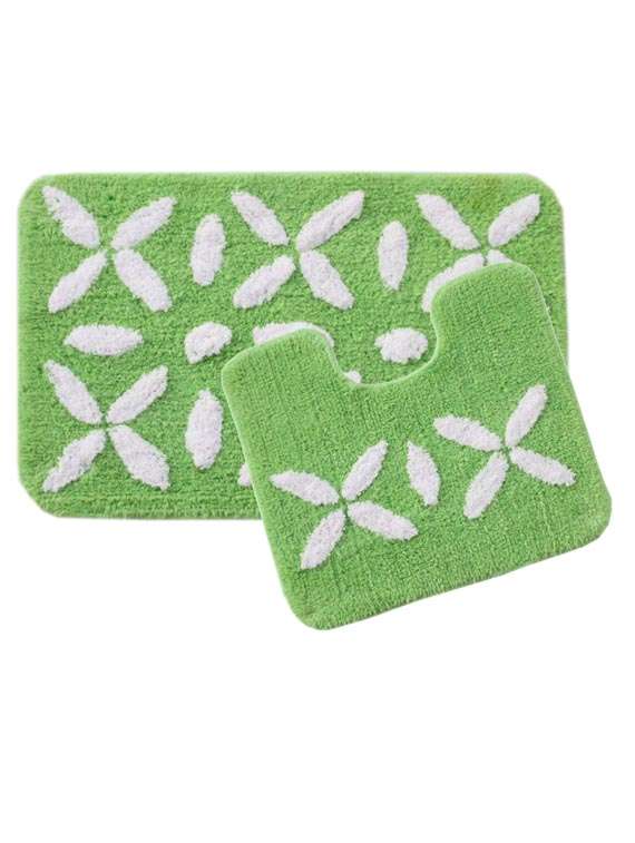saral home soft cotton bathmat with contour (set of 2) - 11656227 - Standard Image - 2