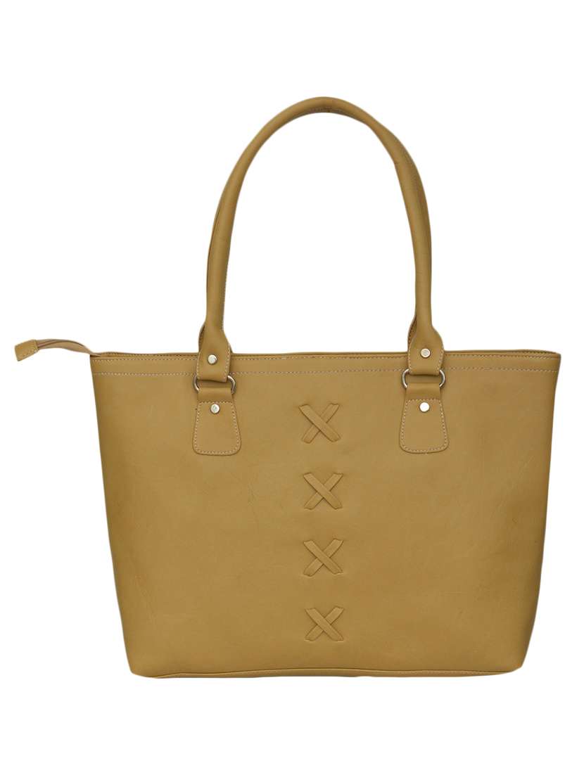 beige cotton handbag