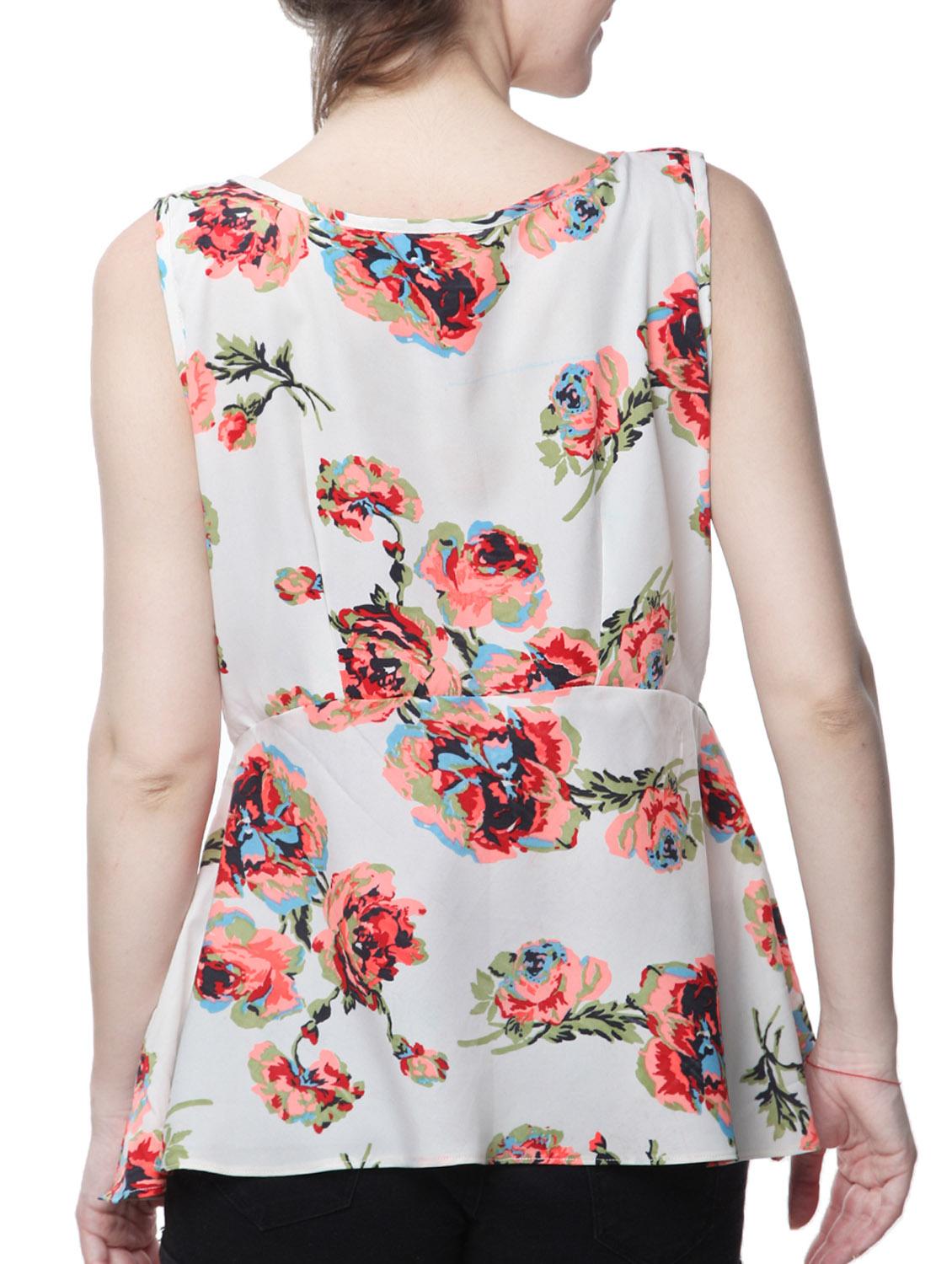 women's peplum shoulder strap top - 11665183 - Standard Image - 2