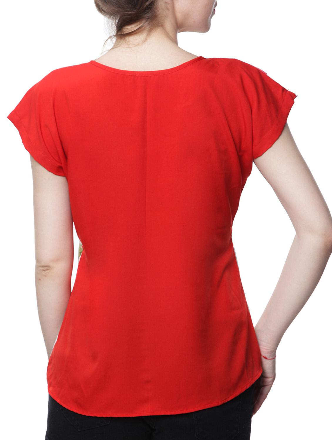 women's straight round neck top - 11665184 - Standard Image - 2