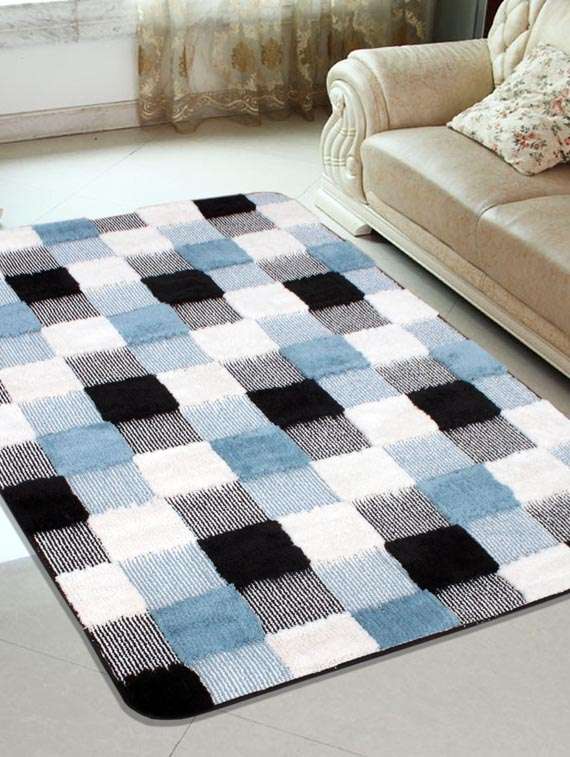 multi colored polyester area rug