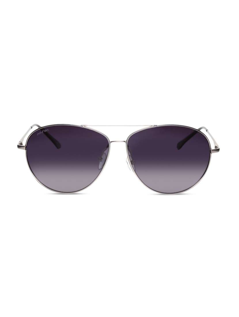 black and silver frame aviator sunglasses