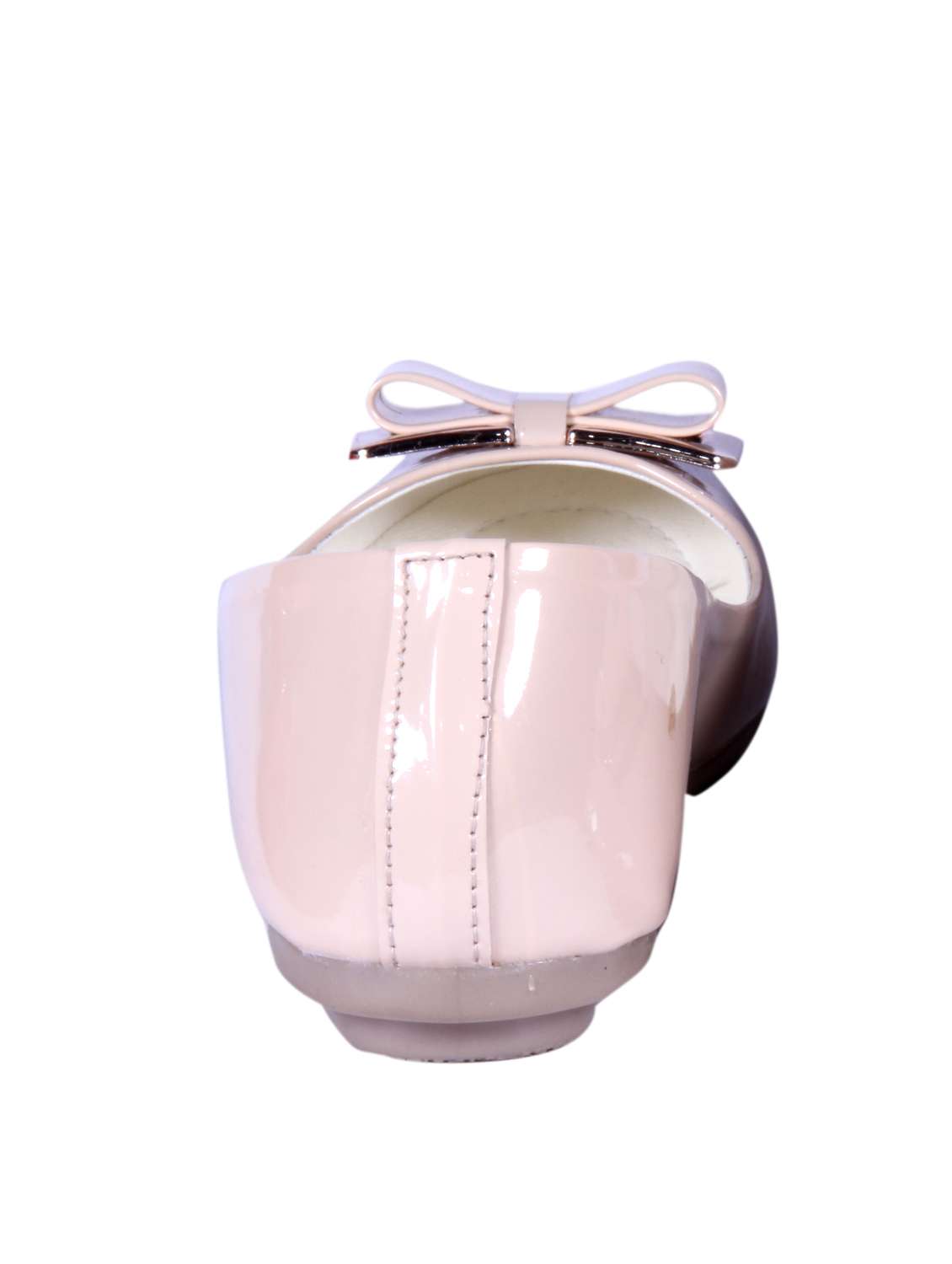 beige leatherettte ballerina - 11678485 - Standard Image - 2