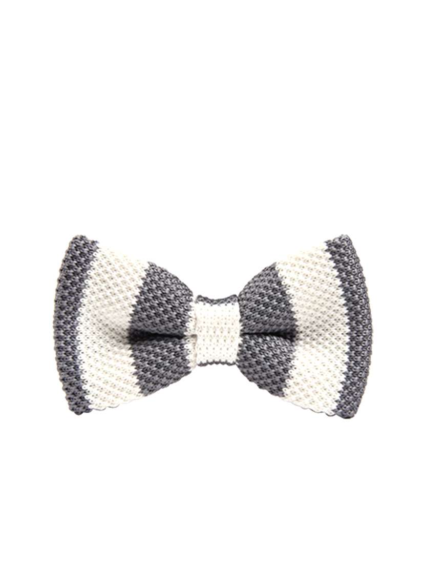 grey polyester bow