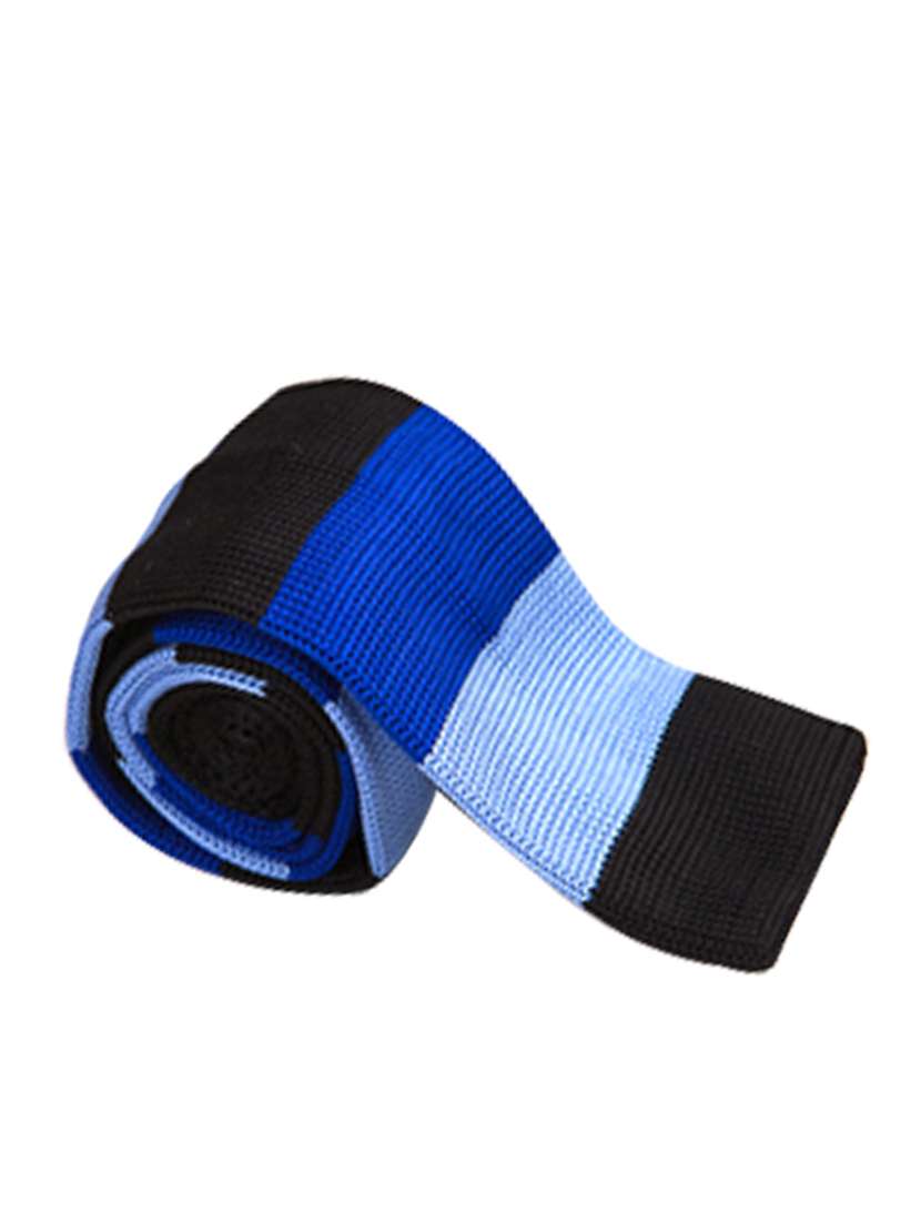 blue polyester tie