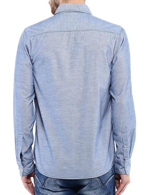 mufti mens sky slim fit mid rise casual shirts - 11716576 - Standard Image - 2
