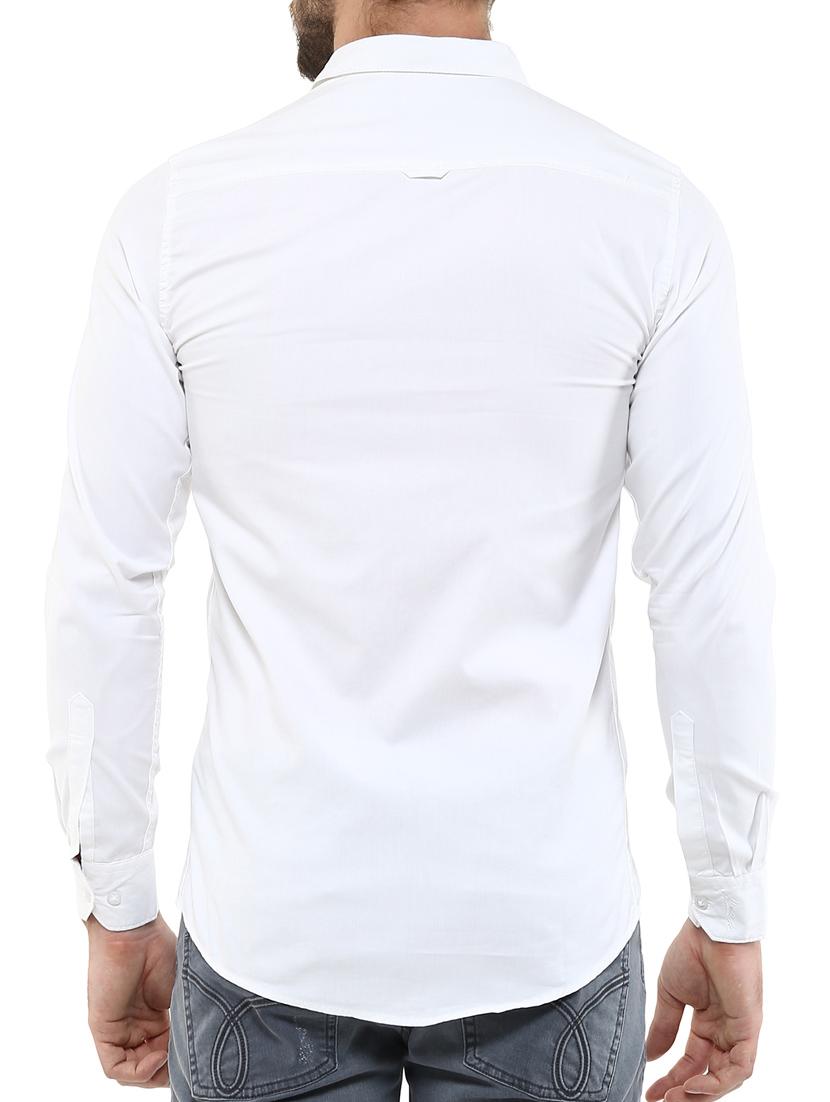 white cotton casual shirt - 11726443 - Standard Image - 2