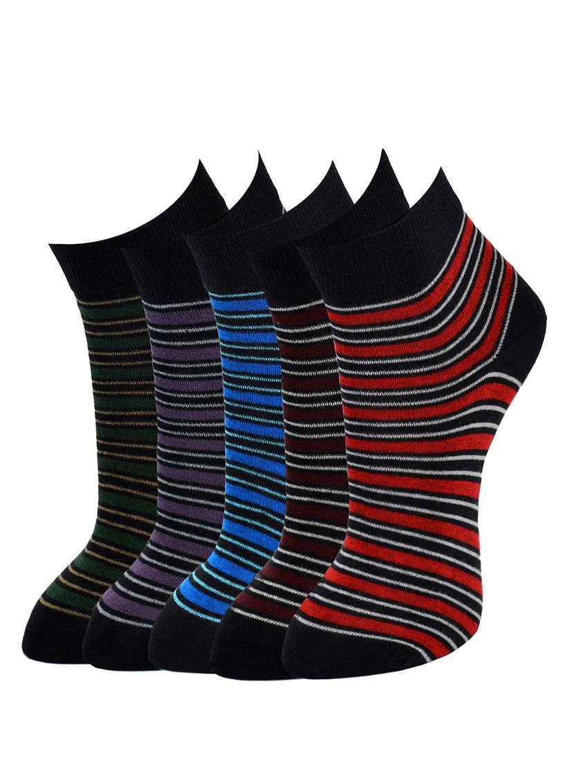 multi colored cotton sock (set of 5)