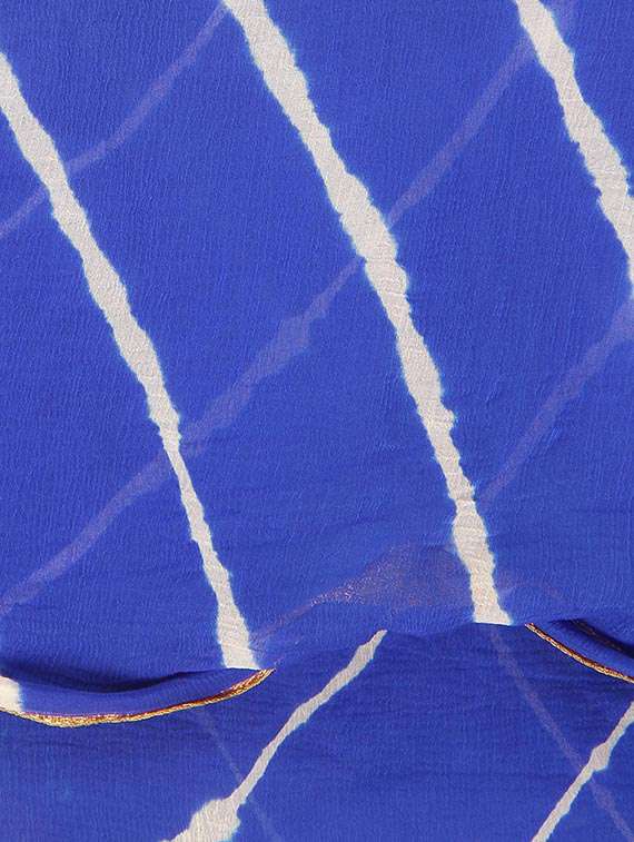 blue georgette tie & dye dupatta - 11757766 -  Standard Image - 2