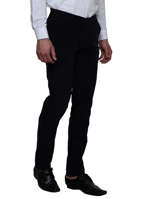 black cotton casual trouser - 11764035 - Standard Image - 2