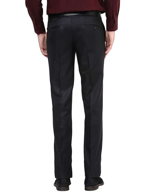 blue polyester flat front trousers formal - 11764071 -  Standard Image - 2