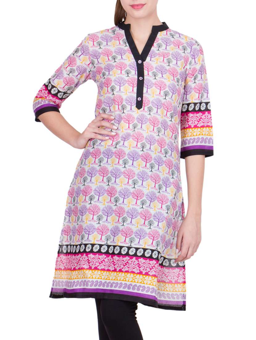 white cotton straight kurta