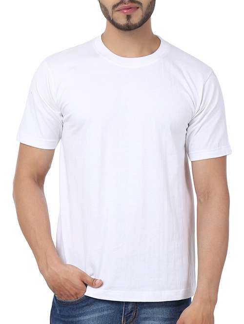 white cotton regular t-shirt - 11789186 -  Standard Image - 0