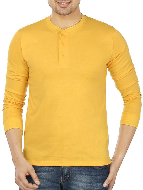 yellow cotton tshirt - 11789195 -  Zoom Image - 0