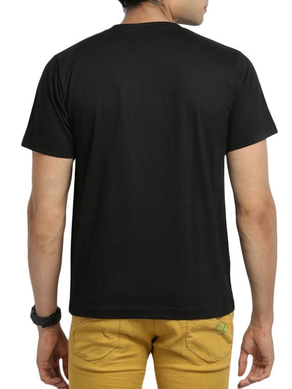black cotton t-shirt - 11789204 - Standard Image - 2