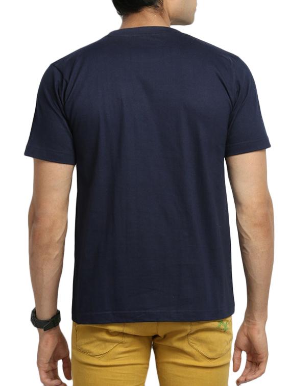 navy blue cotton t-shirt - 11789205 - Standard Image - 2