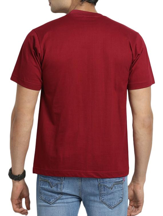 maroon cotton t-shirt - 11789214 - Standard Image - 2
