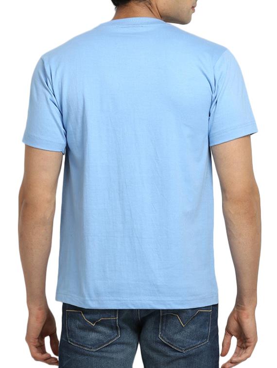 light blue cotton t-shirt - 11789217 - Standard Image - 2