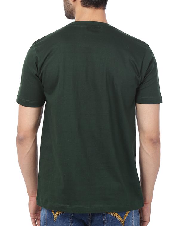 green cotton chest print tshirt - 11789219 - Standard Image - 2