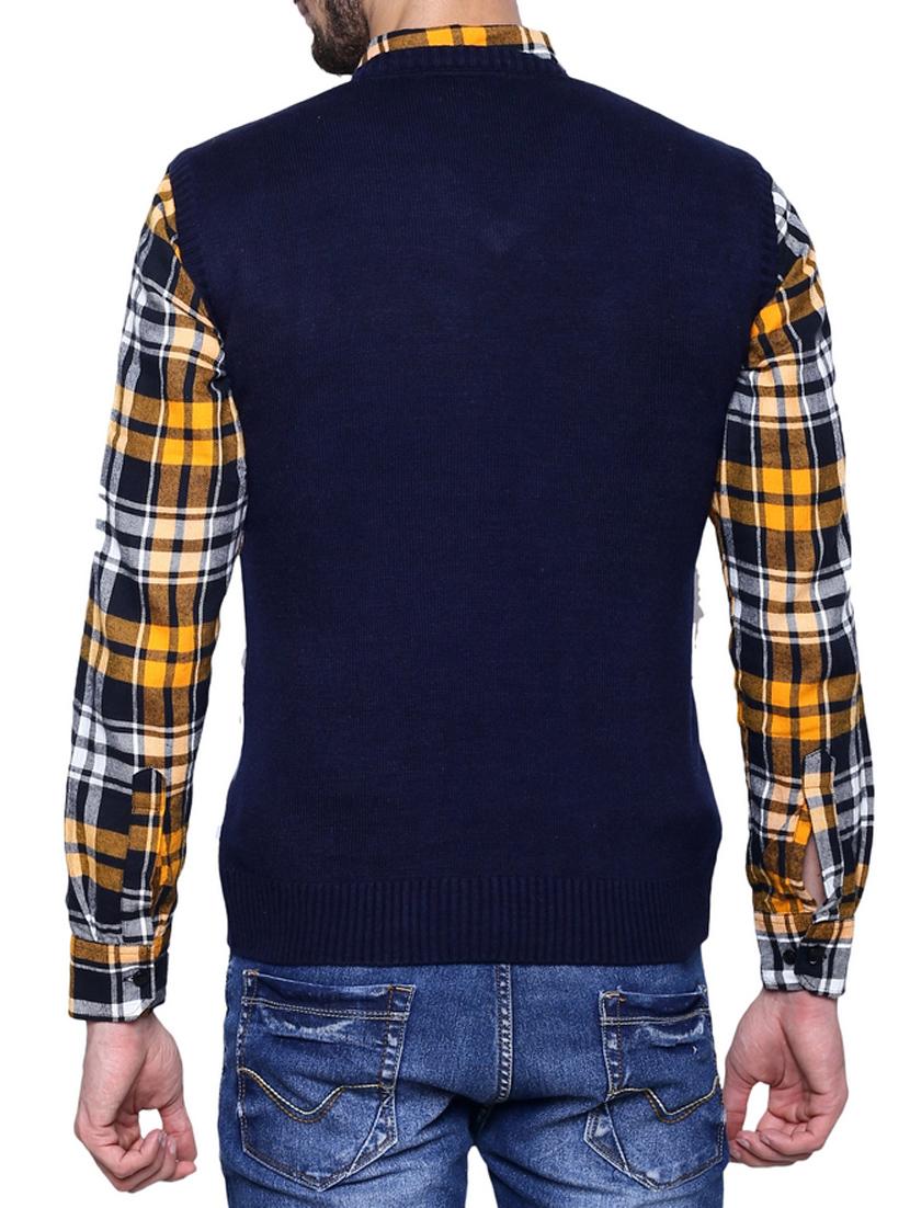 navy blue acrylic pullover - 11792388 - Standard Image - 2