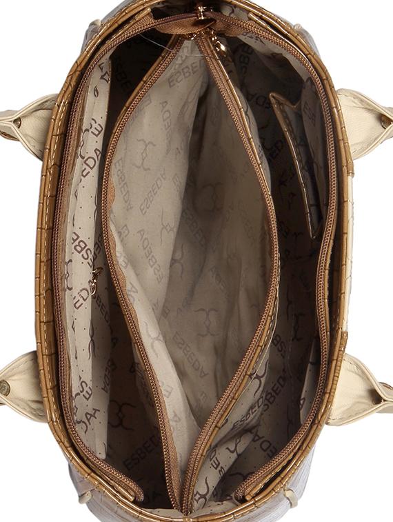 beige leatherette handbag - 11808260 - Standard Image - 2