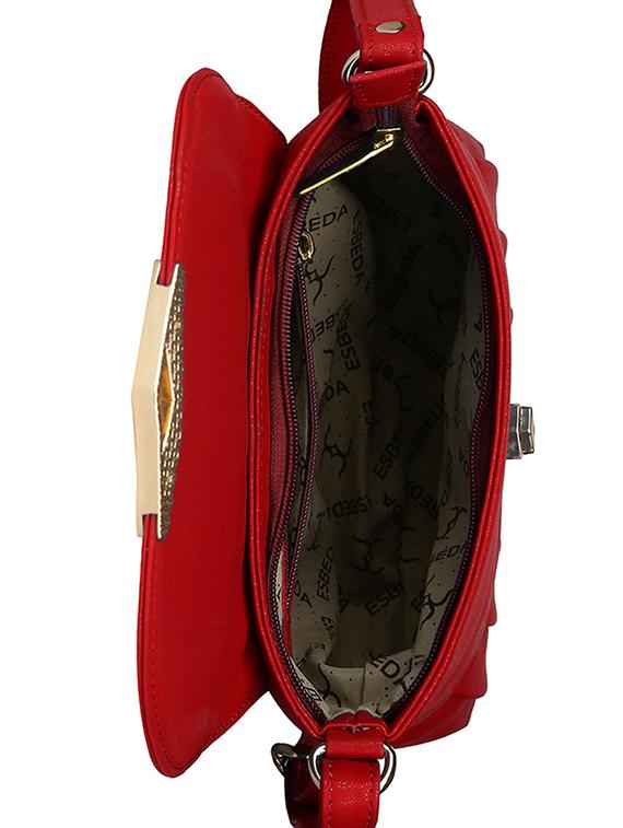 red leatherette sling bag - 11808267 - Standard Image - 2