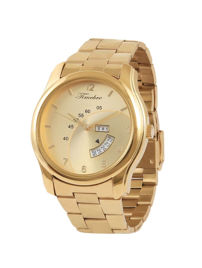 timebre men original golden date watch