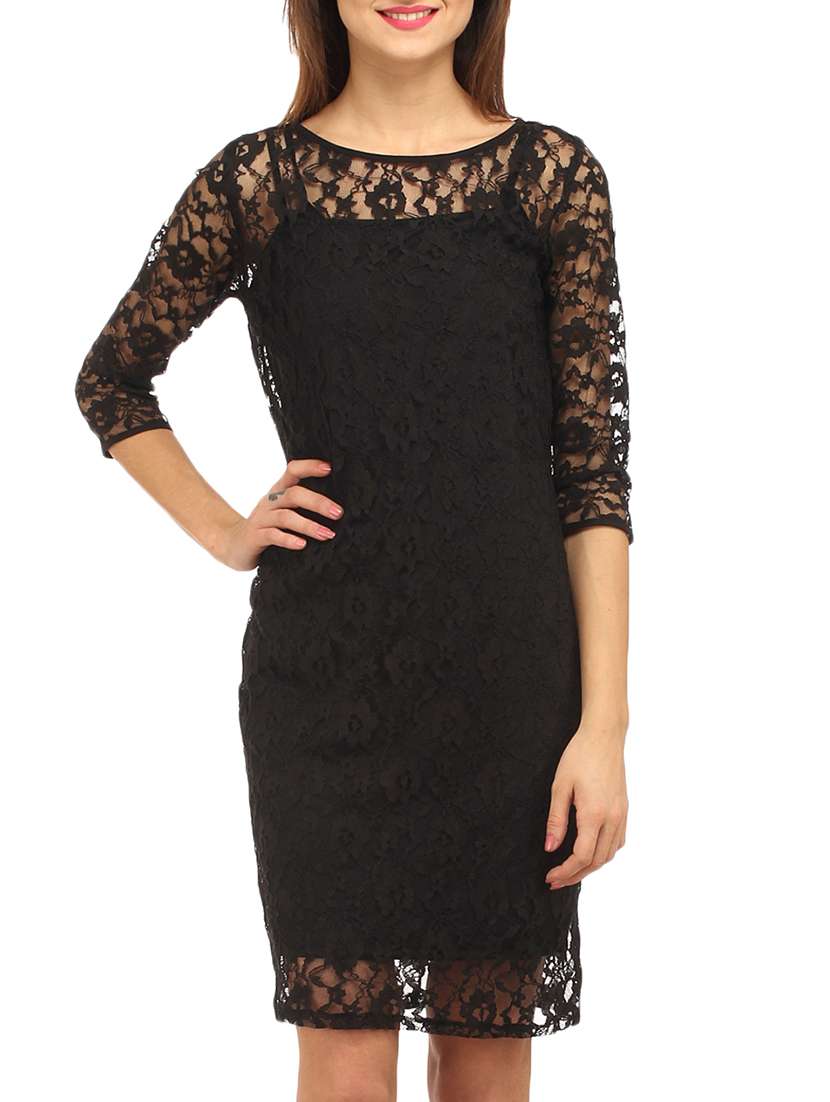 black net dress