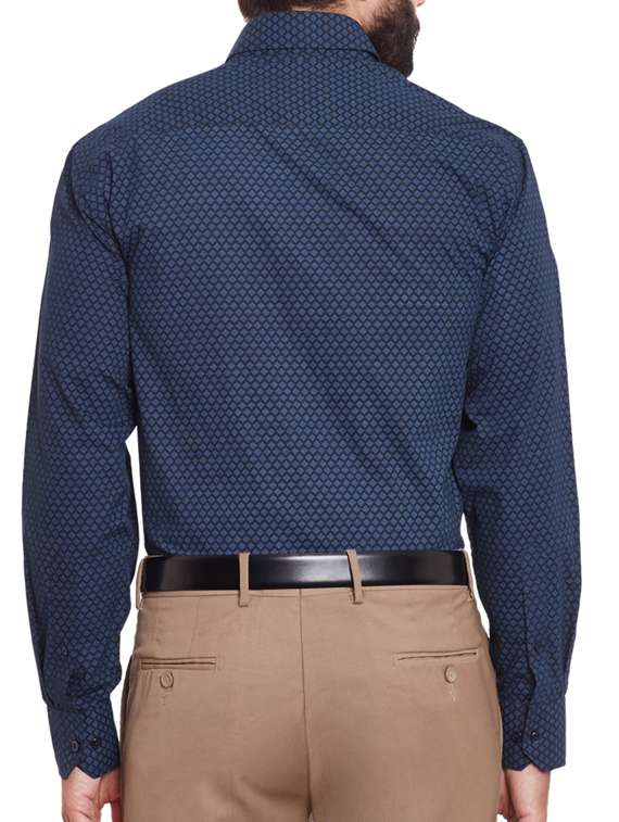 navy blue cotton casual shirt - 11824823 -  Standard Image - 2