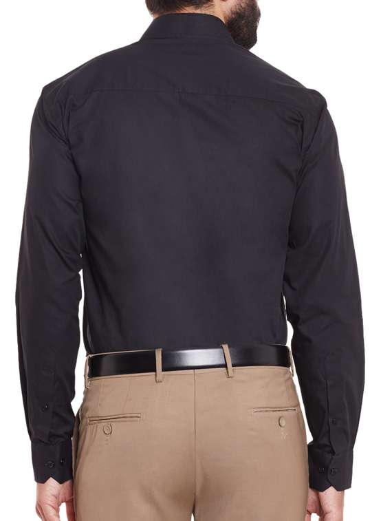 black cotton formal shirt - 11824827 -  Standard Image - 2