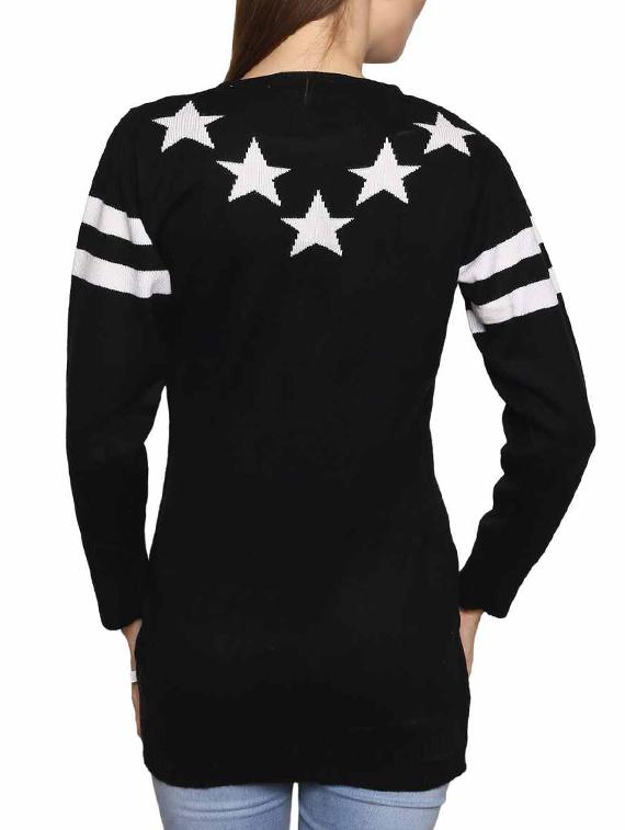 black acrylic pullover - 11855107 - Standard Image - 2