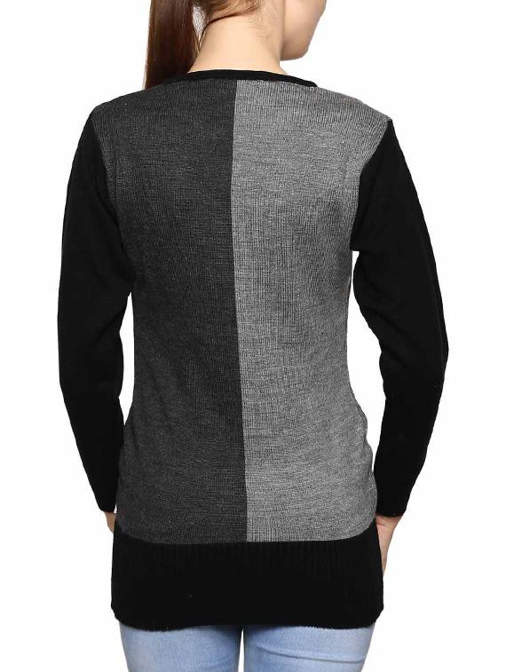 color block acrylic pullover - 11855110 - Standard Image - 2