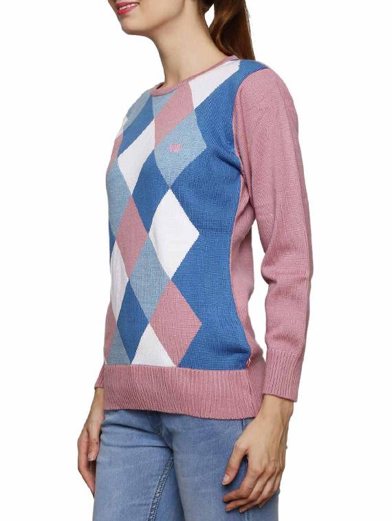 multi color acrylic pullover - 11855141 - Standard Image - 2