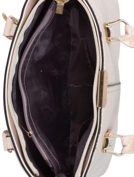 beige leatherette handbag - 11857929 - Standard Image - 2