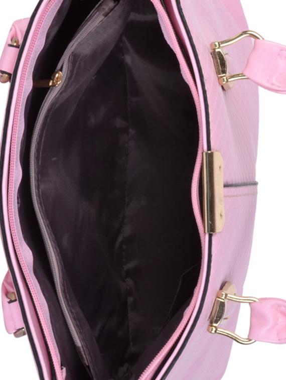 pink leatherette handbag - 11857932 - Standard Image - 2