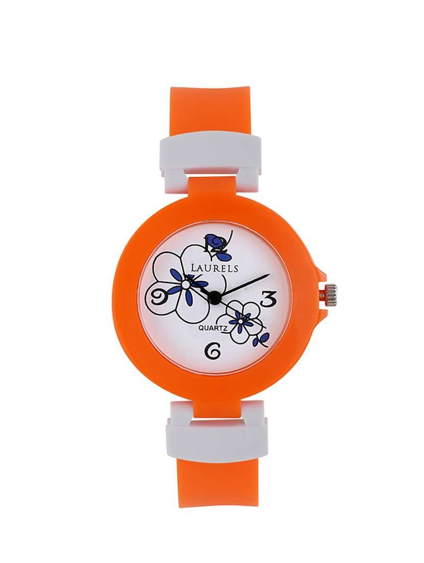 laurels kids 3 analog white dial kids watch - lo-kd-3009