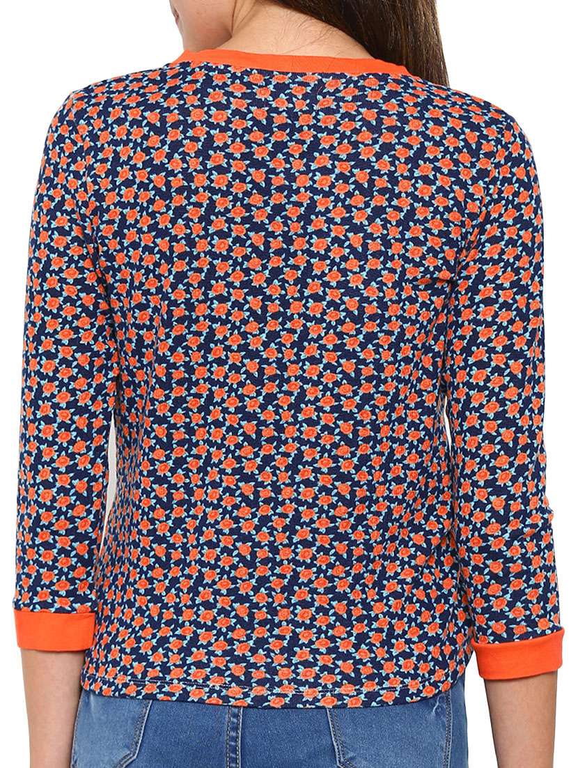 navy blue floral hosiery cardigan - 11875040 -  Standard Image - 2