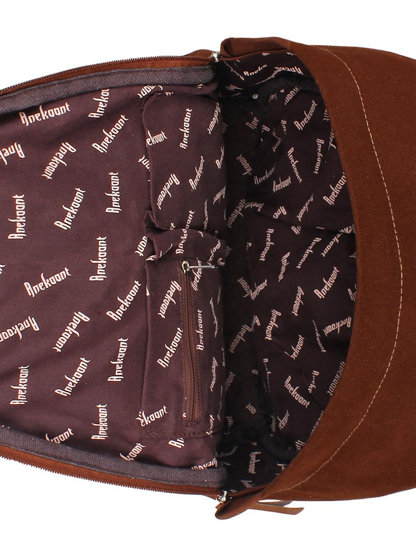 brown canvas backpack - 11875201 - Standard Image - 2