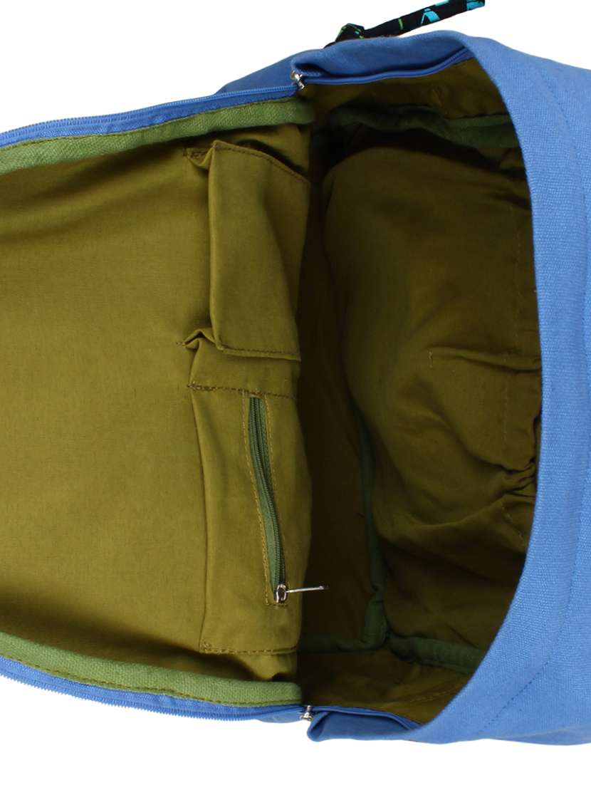 blue canvas  backpack - 11875203 -  Standard Image - 2