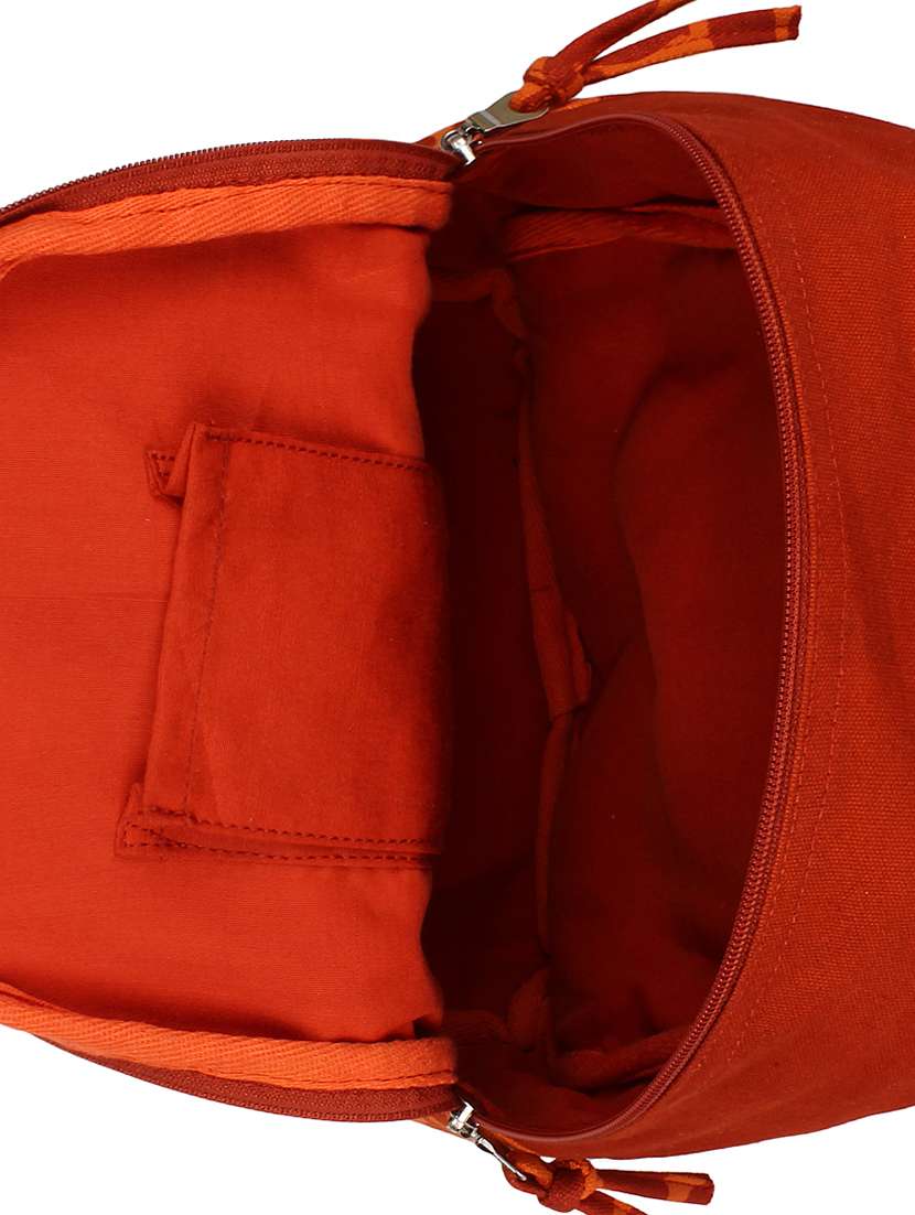 orange canvas fashion backpack - 11875205 - Standard Image - 2