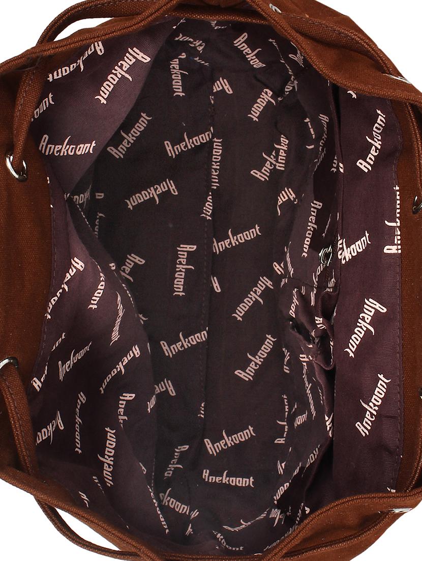 brown canvas regular backpack - 11875207 -  Standard Image - 2