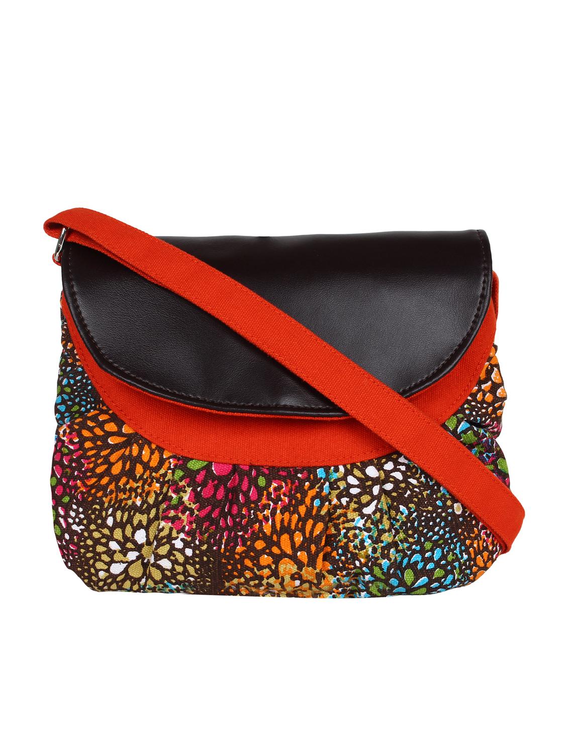 orange canvas sling bag - 11875216 - Zoom Image - 0