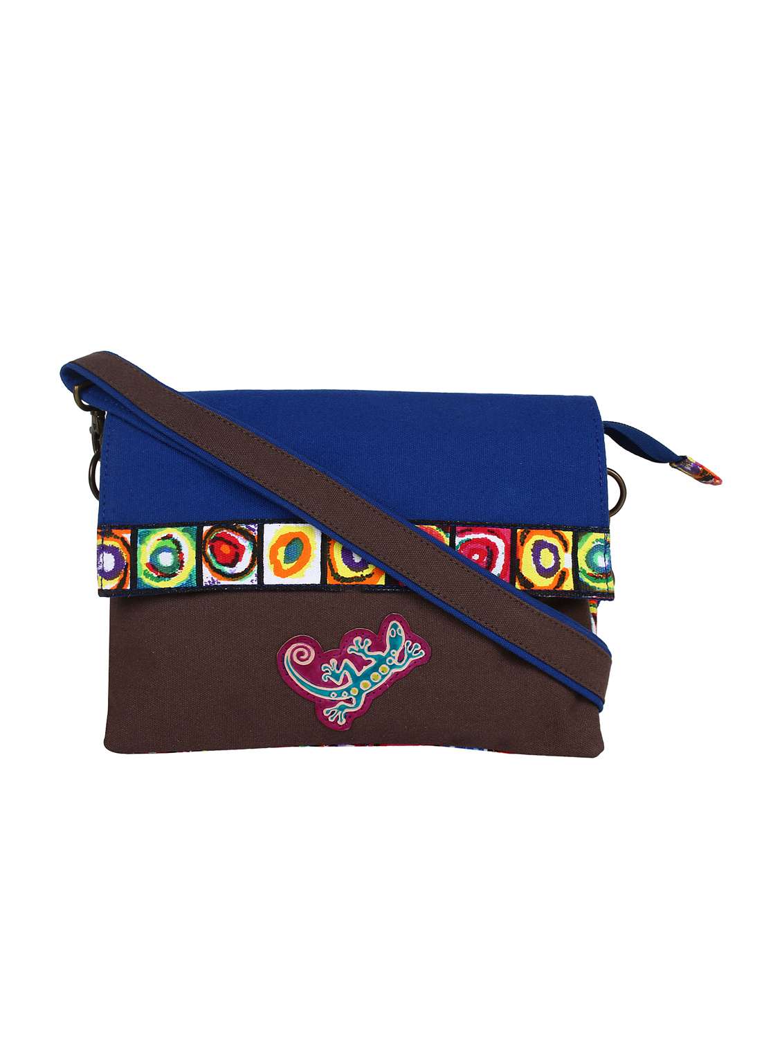 blue printed regular sling bag - 11875219 - Zoom Image - 0