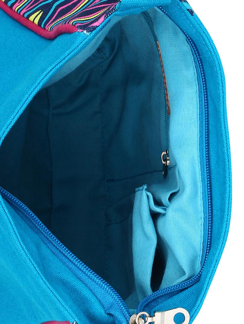 multi printed canvas sling bag - 11875228 - Standard Image - 2