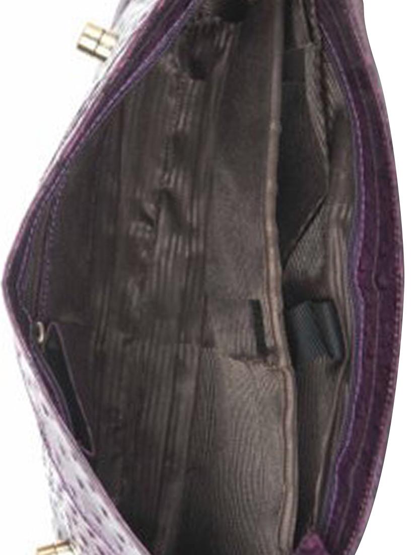 purple leatherette textured sling bag - 11902729 - Standard Image - 2