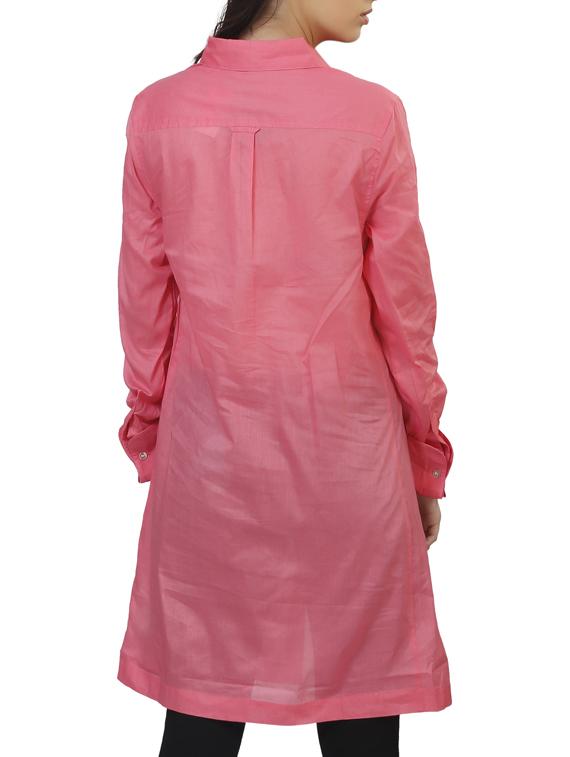 pink cotton tunic - 11914001 - Standard Image - 2