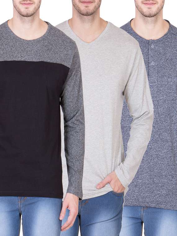 multi colored set of 3  t-shirt