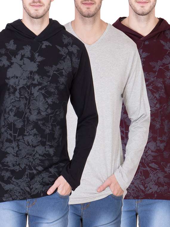 multi colored set of 3  t-shirt