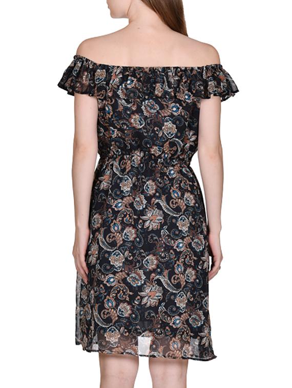 off shoulder blouson dress - 11926912 - Standard Image - 2