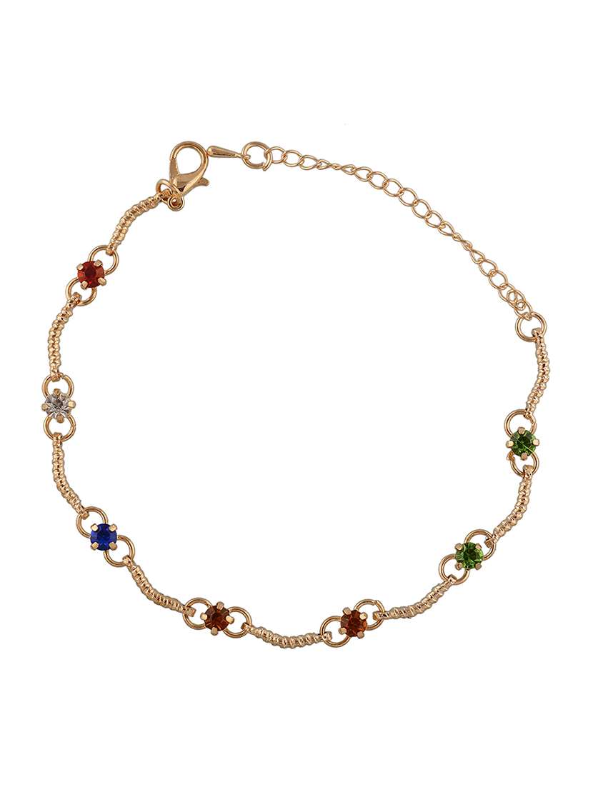 gold color, metal alloy anklet